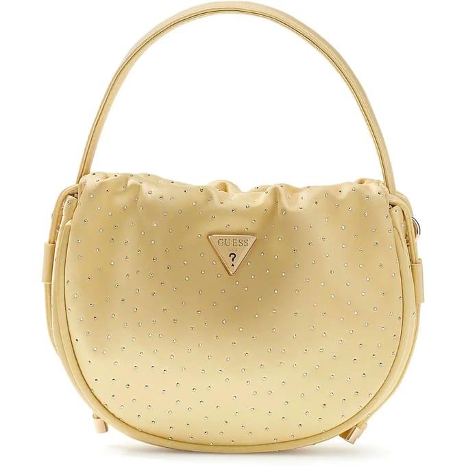 GUESS schoudertas handtas Elsie Pouch Gold goudkleurig