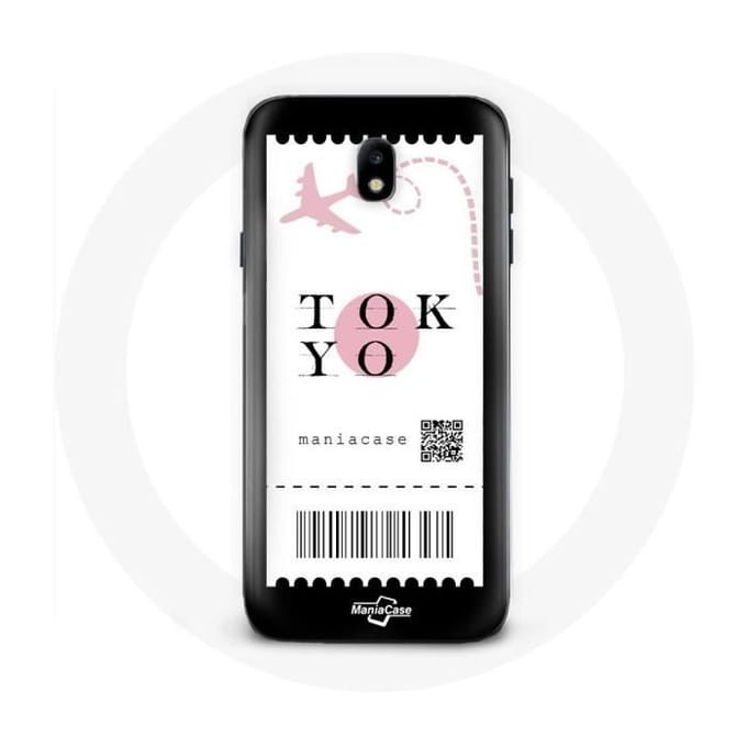 Coque pour Samsung Galaxy J7 2017 Billet d'avion Tokyo Japon