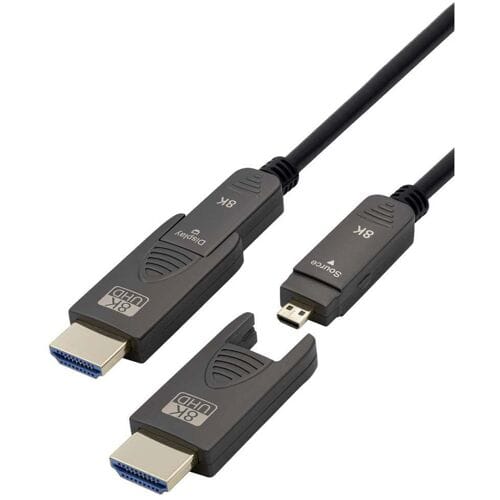 HDMI active optical cable (AOC) | Micro HDMI/HDMI | HDMI2.1 (8K 60Hz + HDR) | 20 meter