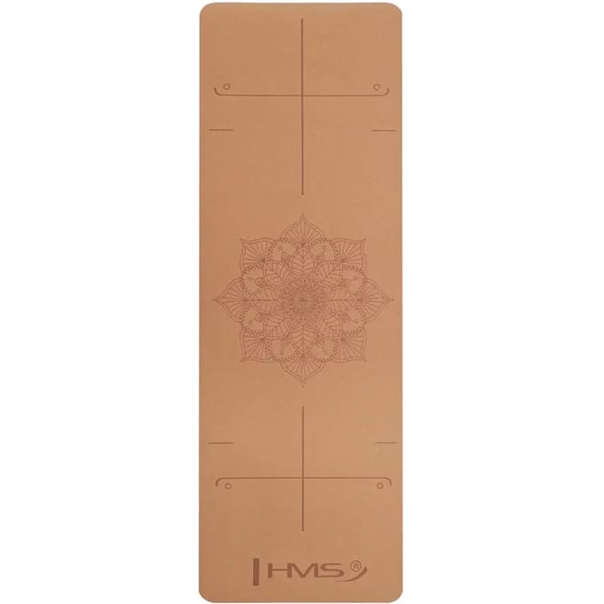 HMS Yoga Mat Kurk - Bruin - 6 mm