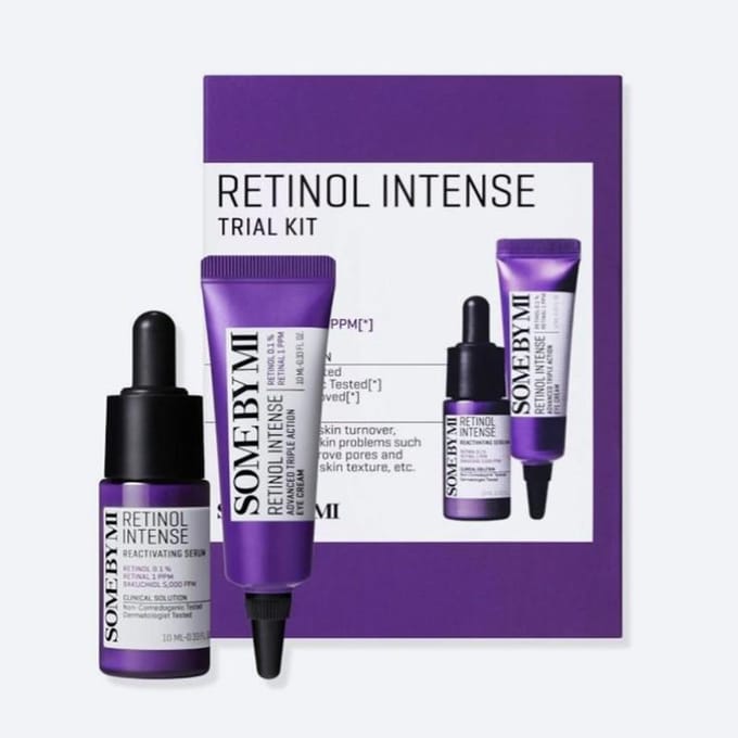 SOME BY MI Retinol Intense Proefset 2 Soorten – Serum 10ml + Oogcrème 10ml purple