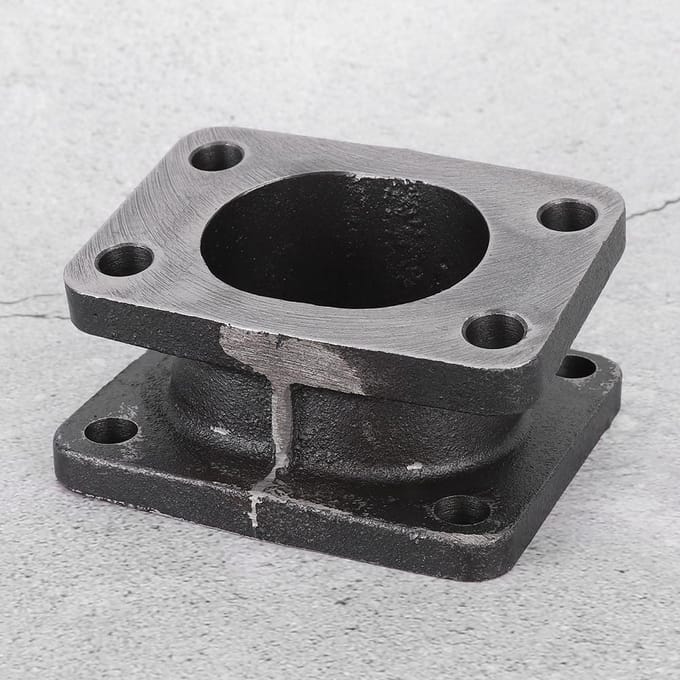 Adaptateur turbo T3 vers T4, bride d'échappement à 15 degrés, accessoire pour turbocompresseur gray