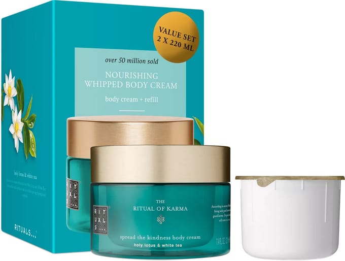 Rituals of Karma Body Cream + Refill Pack 2 x 220 ml =440 ml - Bodycreme
