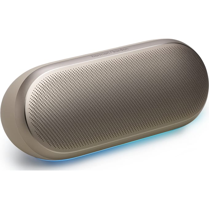 Harman Kardon Luna 2 - Portable Bluetooth speaker - Draadloze Muziek Box - Met Sfeerverlichting - Beige/Sand