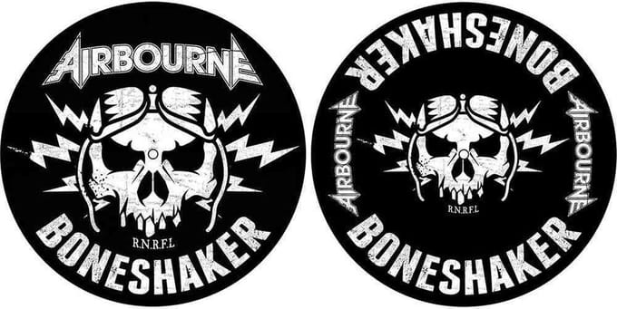Airbourne - Boneshaker Platenspeler Slipmat - Zwart