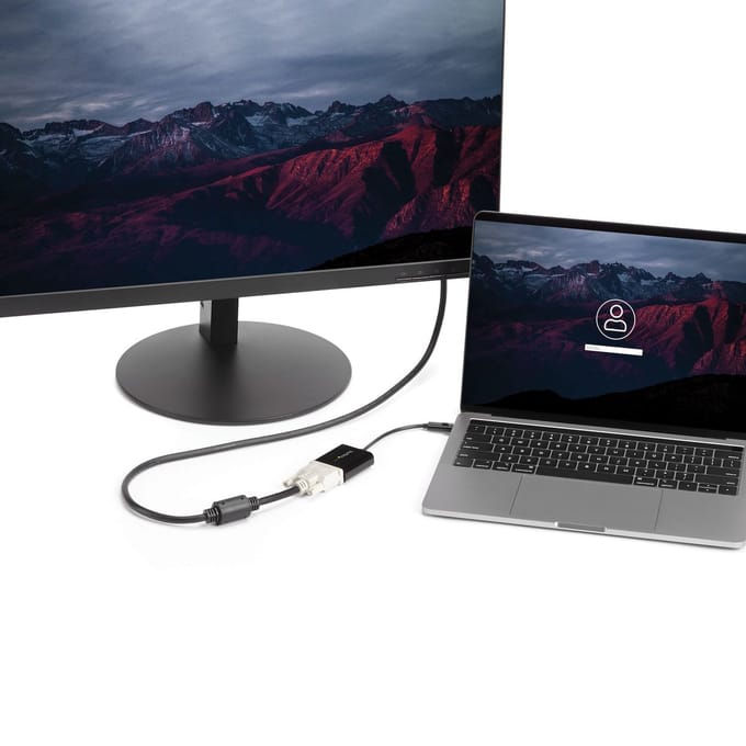 StarTech.com USB-C Aan DVI AV / multimedia paneel ekstern videoadapter