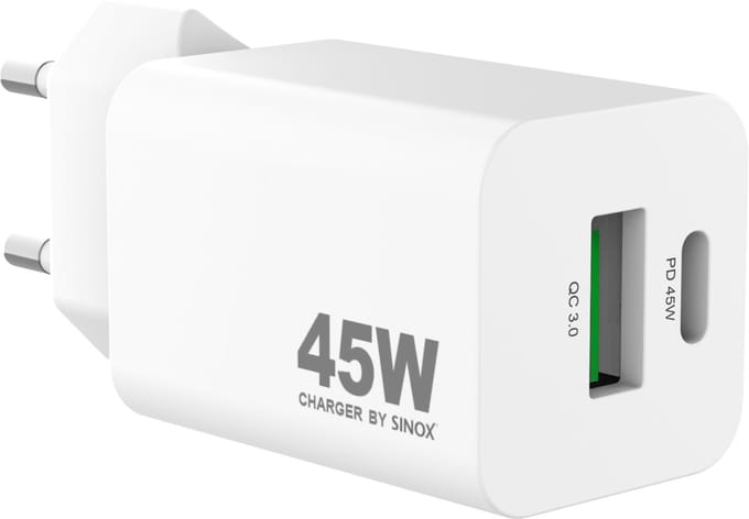 Sinox - MOBILITY POWER - Lichtnetadapter 4xUSB-A 45W