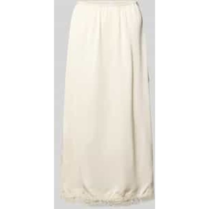 Midirok van viscose met kant