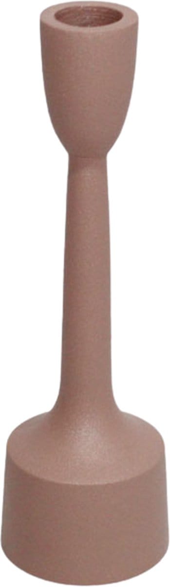 Kandelaar - Branded by - kandelaar Ditte roze - 19 cm hoog