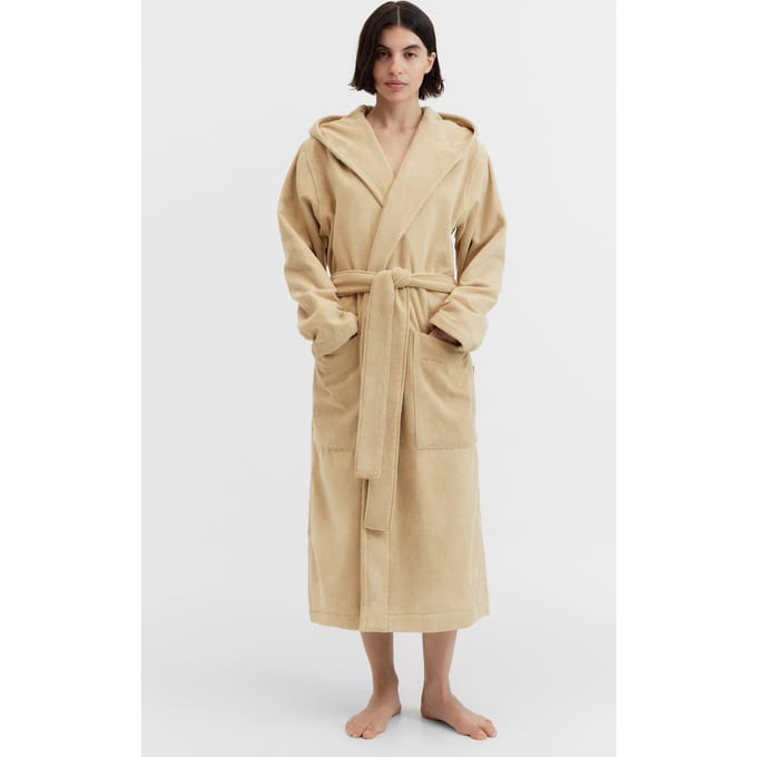 Tekla Unisex Hooded Bathrobe Sienna Größe: XS | Bademäntel Outlet | Unisex | Braun