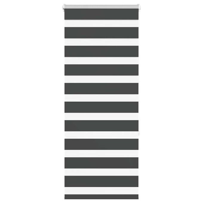 vidaXL - Zebra - rolgordijn - 65x150 - cm - stofbreedte - 60,9 - cm - zwart