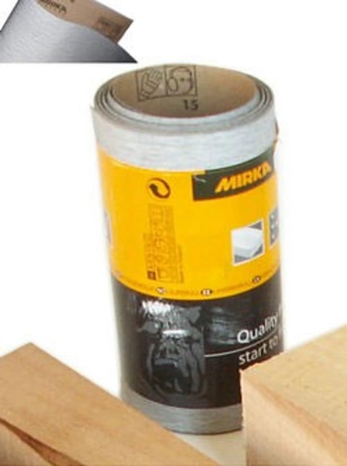 MIRKA Carat-Flex 115mm x 5 meter op minirol - P60