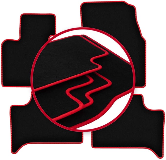 CARLUX-RED automatten voor: BMW X5 E53 2WD (1999-2006)