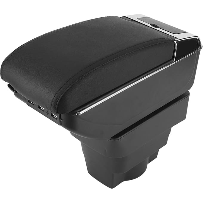 Boîte de rangement Accoudoir central avec porte-gobelet cendrier Convient pour Opel Astra J Universel black