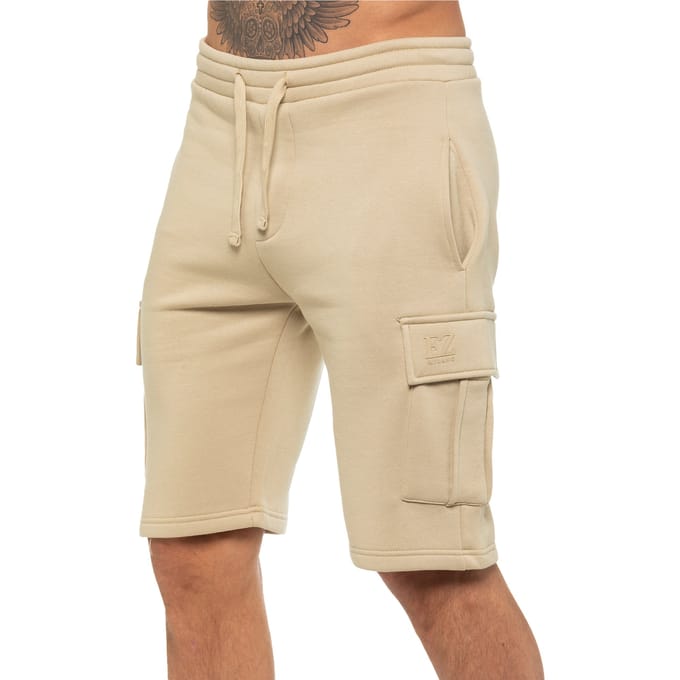 Enzo | Heren Cargo Korte Broek - Steen