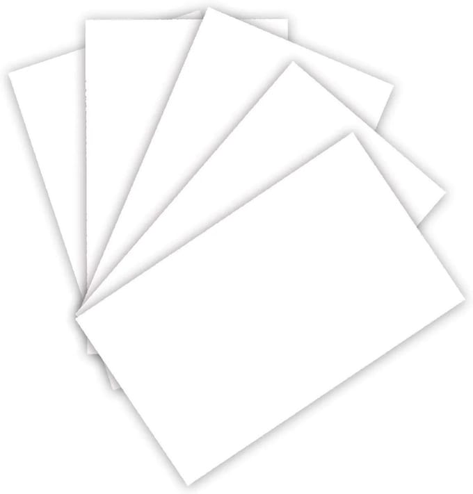 Folia knutselkarton A4 wit 220g 100 vellen papier hobby.