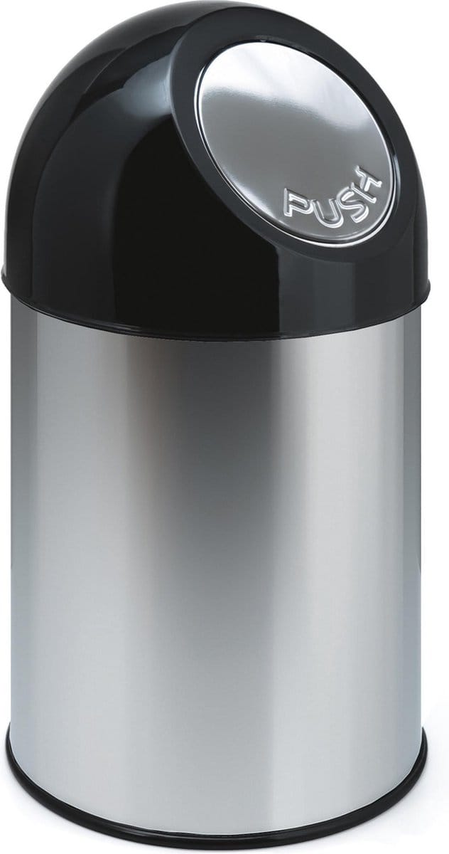V-Part Pushbin Prullenbak - 30 l - RVS