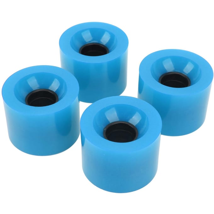 4PCS Roues de Skateboard en PU Remplacement Faible Bruit Multifonctionnel Surf de Terre Roulettes bleu