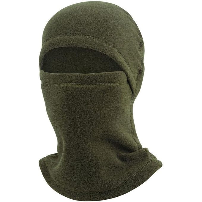 Winter Polar Fleece Warme Gezichtskap Stofdicht Winddicht Motor Gezichtssjaal Halswarmer voor legergroene kleur