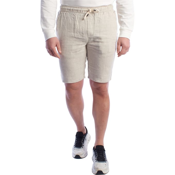 Heren Linnen Bermuda Shorts met Trekkoord HS24MBE09