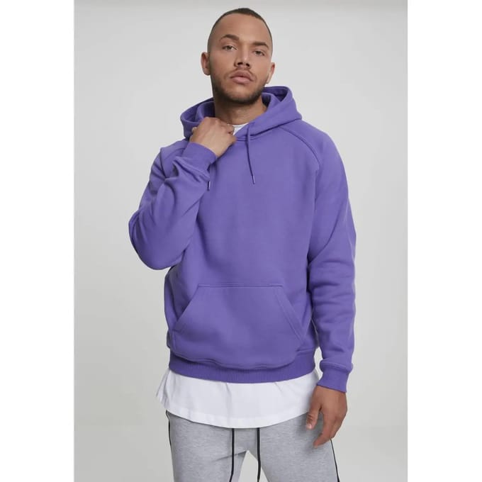 Urban Classics - Blank Hoodie/trui - L - Paars