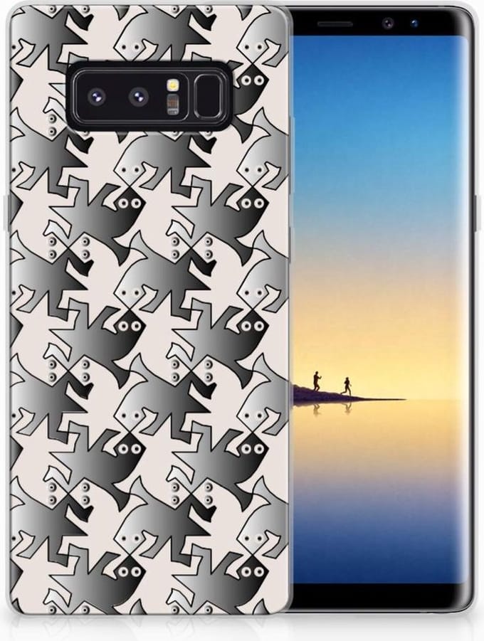 Samsung Galaxy Note 8 TPU Hoesje Salamander Grey