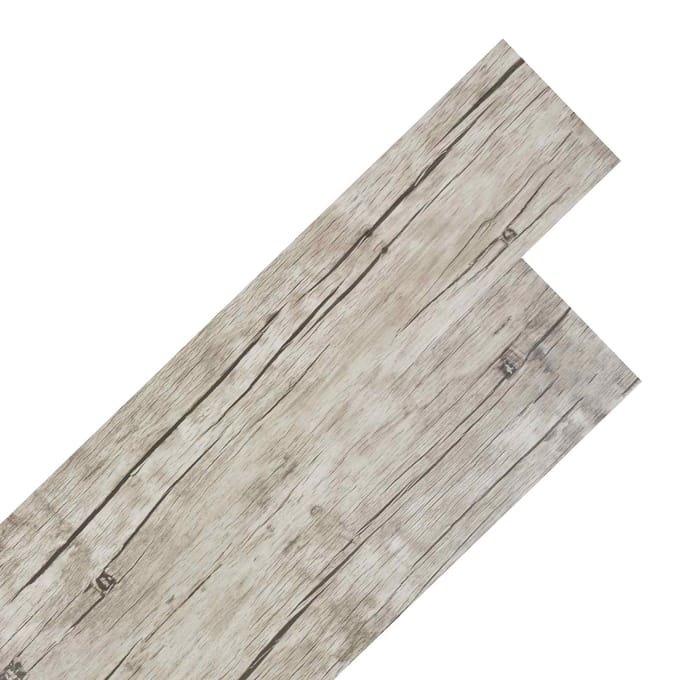vidaXL - Vloerplanken - Washed - eiken - 2,51 - m² - 18 - st - PVC