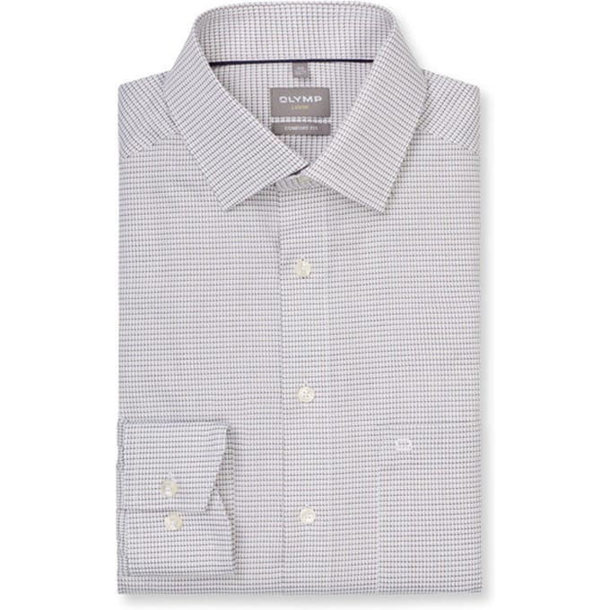 OLYMP Luxor Overhemd, Comfort Fit, New Kent, Nougat
