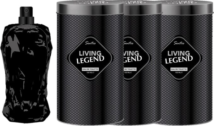Sentio Living Legend Men Eau de Toilette 3stuks x 100ml
