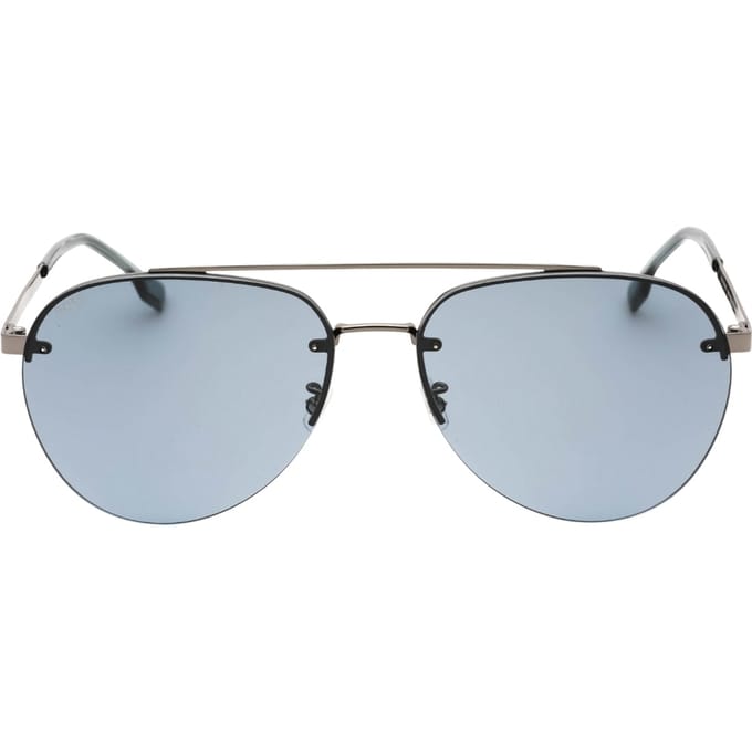Hugo Boss grijze lens donker ruthenium grijze zonnebril