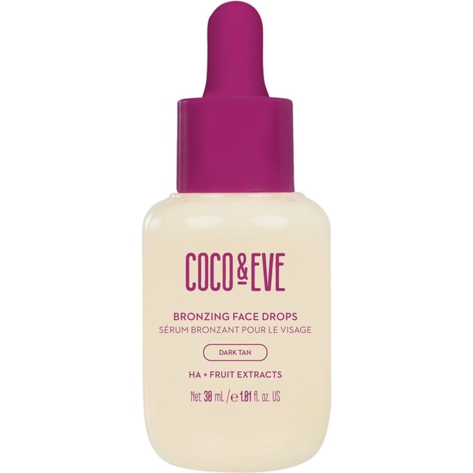 Coco & Eve Bronzing Face Drops (Dark Tan) 30ml