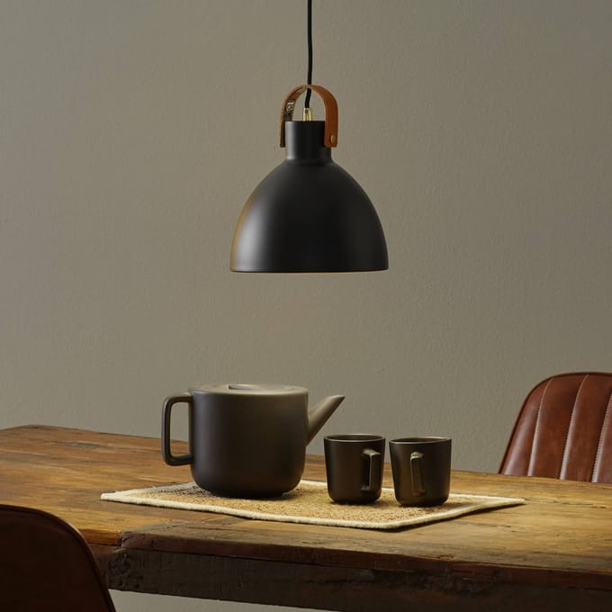 Markslöjd Hanglamp Eagle, zwart, Ø 22 cm, metaal