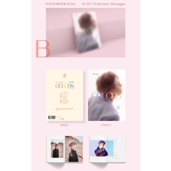 JEUNE JAE(GOT7) COULEURS du 1er Mini Album d'Ars Random ver. gray