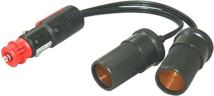Haba 12Volt adapterkabel uni. stekker naar 2 x kontra groot - 4700710