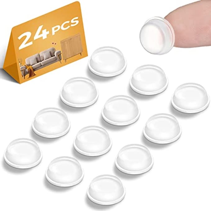 Siliconen deurstoppers 24 stuks - Zelfklevende rubberen voetpads voor meubels