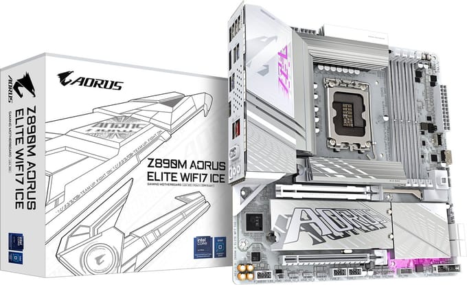 Gigabyte Z890M A ELITE WF7 ICE Moederbord Socket Intel LGA 1851 Vormfactor ATX Moederbord chipset Intel® Z890