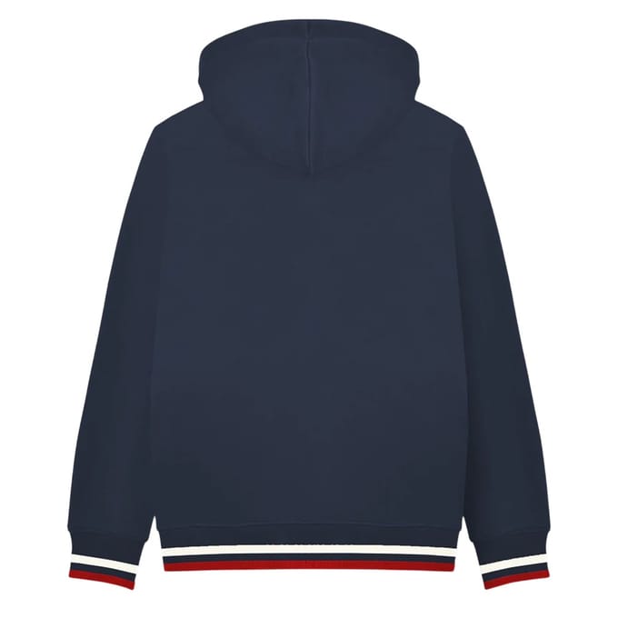 Lambretta Heren Full Zip Hoodie (Marine/Jetstream/Rood)