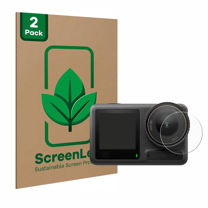 2 Stuks Screenprotector voor DJI Osmo Action 4 (Lens) - Hoogwaardige Beschermfolie transparant