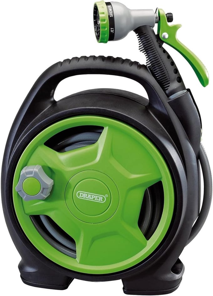 Mini Slanghaspel Set met 10 Meter Versterkte Tuinslang en Spuitpistool