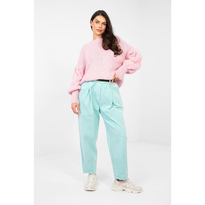 Valeria Corduroy Pants - Aquablau / Einheitsgröße