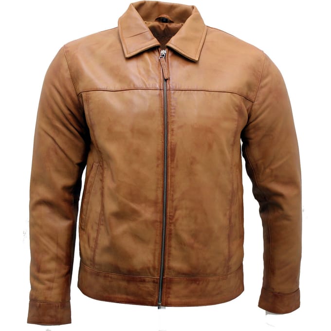 Retro nappaleren bikerjack