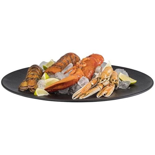 GGM Gastro (6 Stück) Teller - NERO - Melamin - Ø 420mm