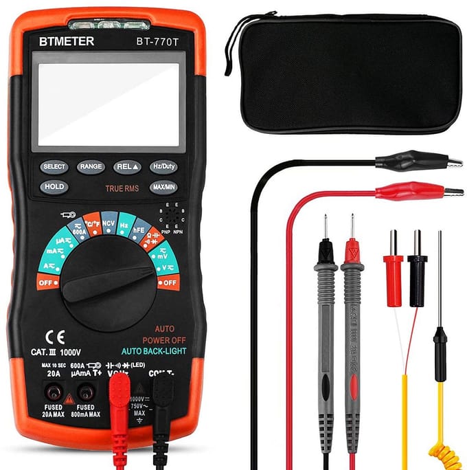 Digitale Multimeter True RMS 6000 Tellingen - AC/DC Stroom, Spanning, Weerstand, Temperatuur Meting