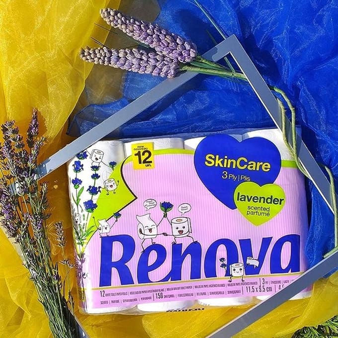 Lavendel Toiletpapier 12 Rollen - Hoogwaardige Hygiëneproduct