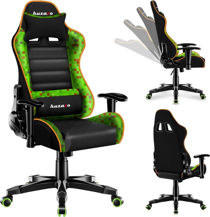 Huzaro - Ranger 6.0 Pixel Mesh - Gamestoel voor kinderen