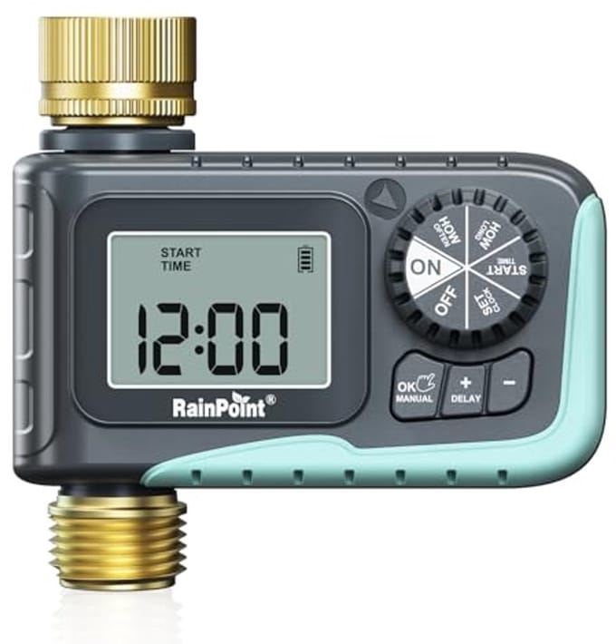 Programmeerde Tuinslang Timer met Regenvertraging en Handmatige Bewatering
