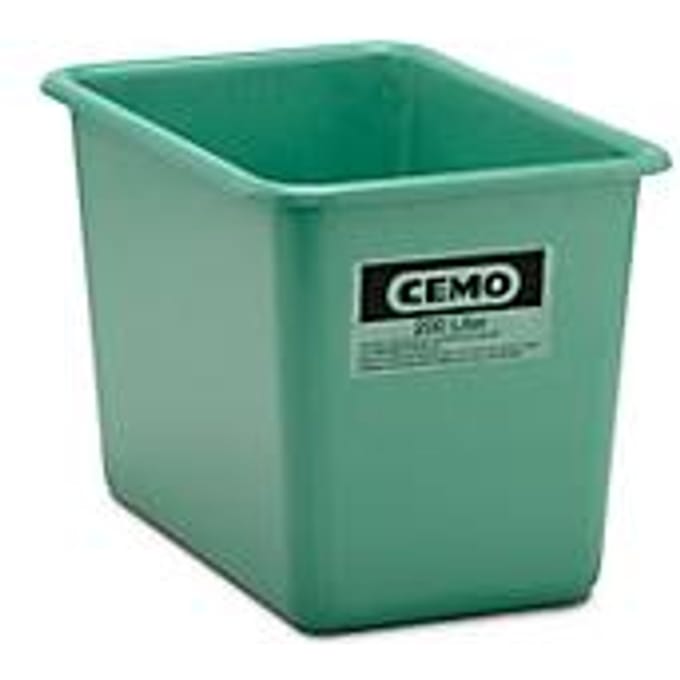Rechthoekige container Standaard, groen, 200 l hoog