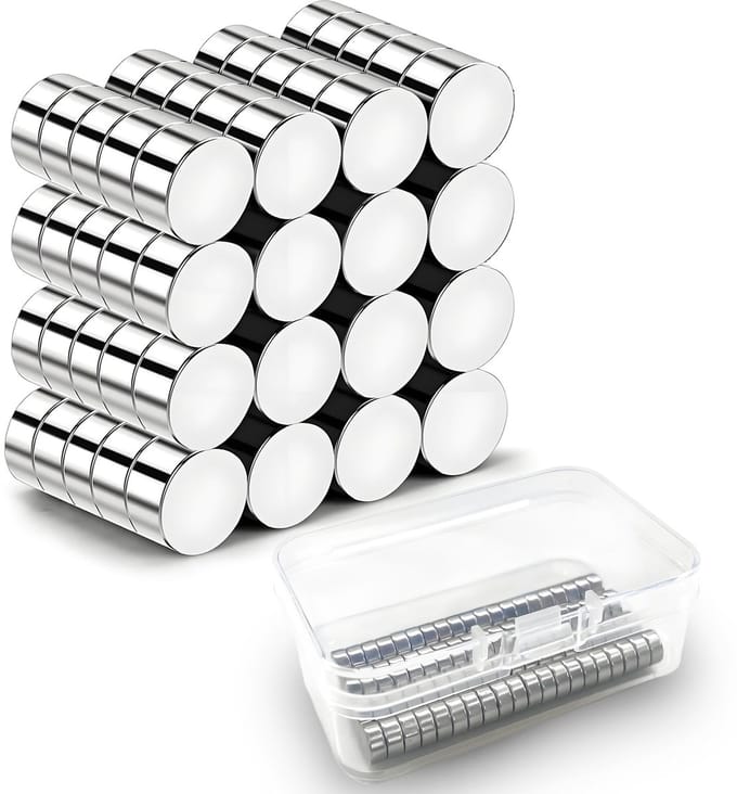 Dailygoods - Neodymium Magneten - 80 Stuks - Ronde Magneten 6 x 3 mm