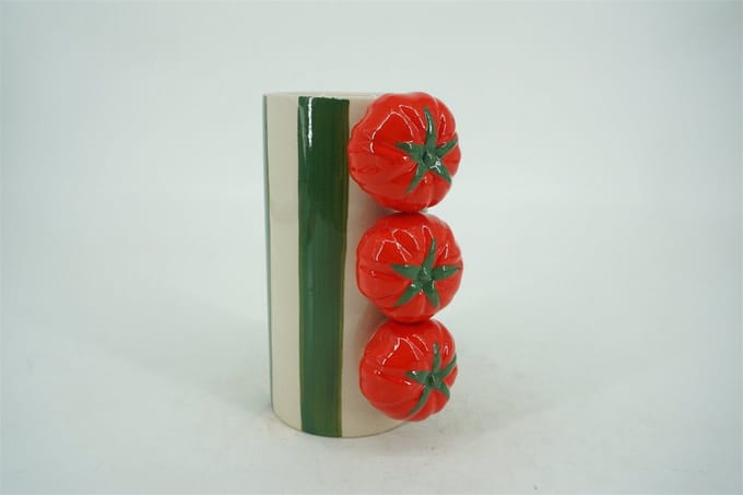 HomeBound by KY | Aardewerk vaas tomatoes | bloemenvaas | vaas tomatoes