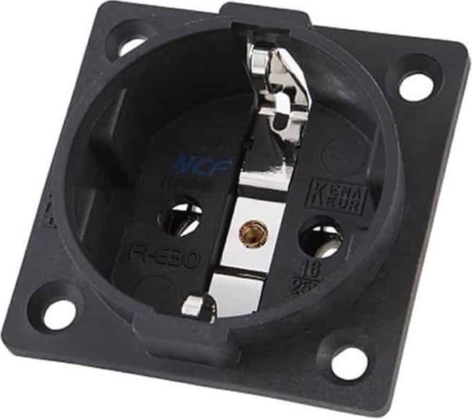 Furutech FI-E30 NCF (R) Rhodium - Chassisdeel schuko per stuk